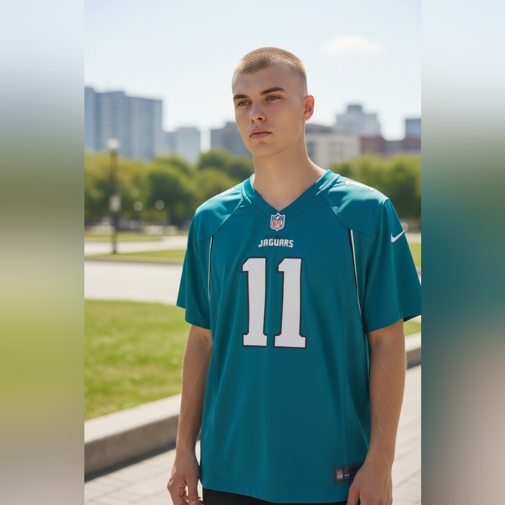 Jacksonville Jaguars size 2XL #11 Blaine Gabbert Reebok Onfield Jersey Nfl Gear